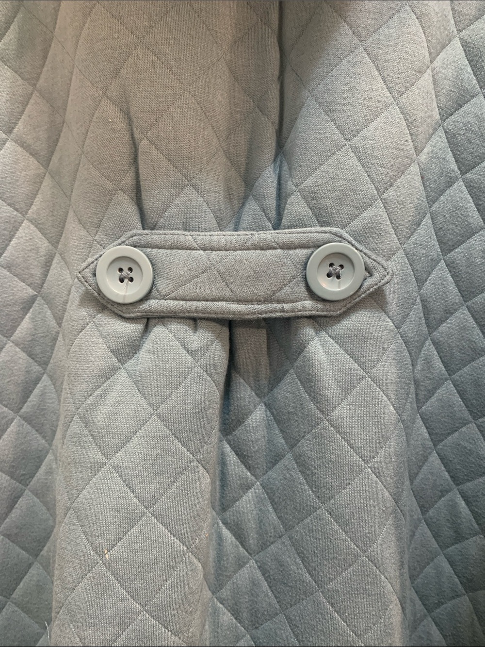 Cristian Siriano 3x Quilted Hooded Coatigan in Teal Blue - Picture 6 of 9
